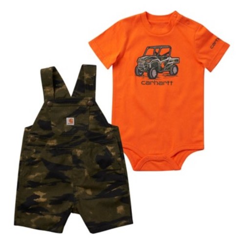 Baby Boys' Carhartt Canvis Bib Shorts and T-Shirt Set | SCHEELS.com