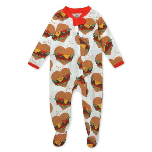 Honest Baby Clothing Organic Cotton Valentines Day Baby Boy/Girl Sleep N Play, Sizes Newborn-9 Months