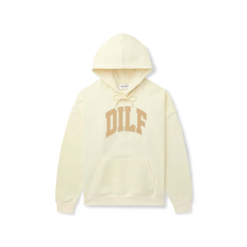 DILF Arc Logo Hoodie - Cream