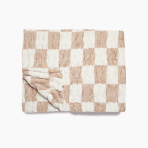 Lola Blankets Latte Check