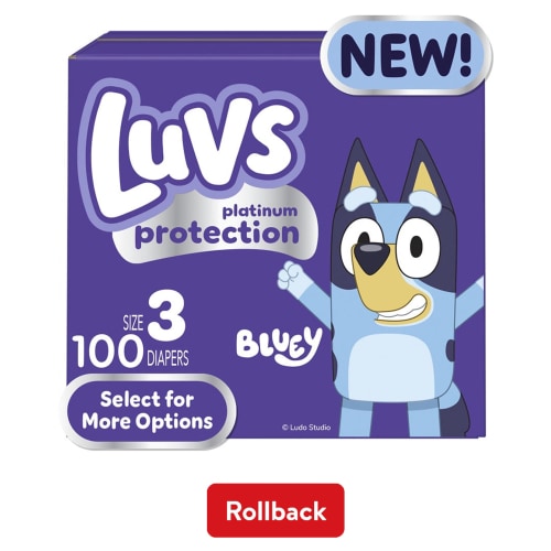 Luvs Platinum Protection Baby Diapers Size 3, 100 Count (Select for More Options)