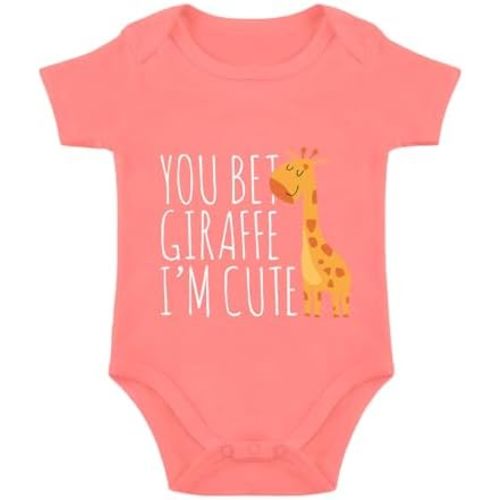 Listery Funny Giraffe Bodysuit for Baby - Im Cute, Infant & Newborn Clothes