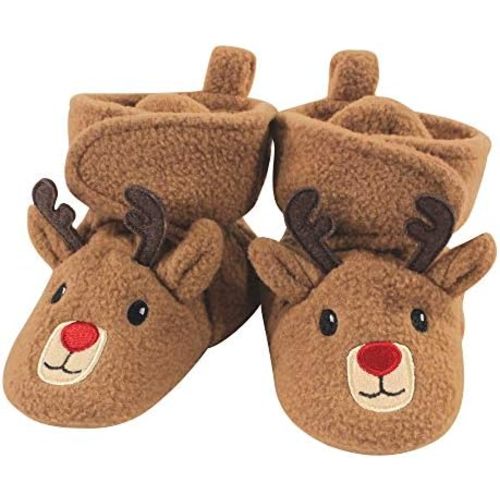 Hudson Baby Unisex-Child Cozy Fleece Booties Winter Accessory Set