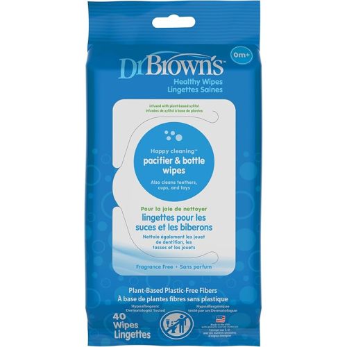 Dr. Brown's Pacifier and Bottle Wipes, 40 Count