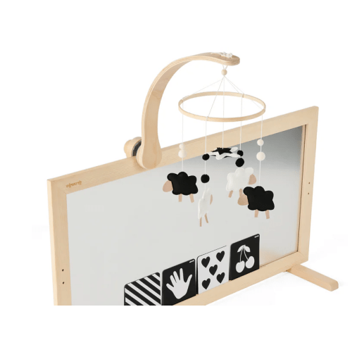Montessori 3 in 1 Baby Mirror, Tummy Time Gym with Bar – GrowGo Kids