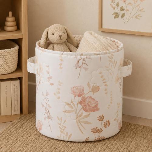 Crane Baby Floral Kids Storage Bin | Ashley