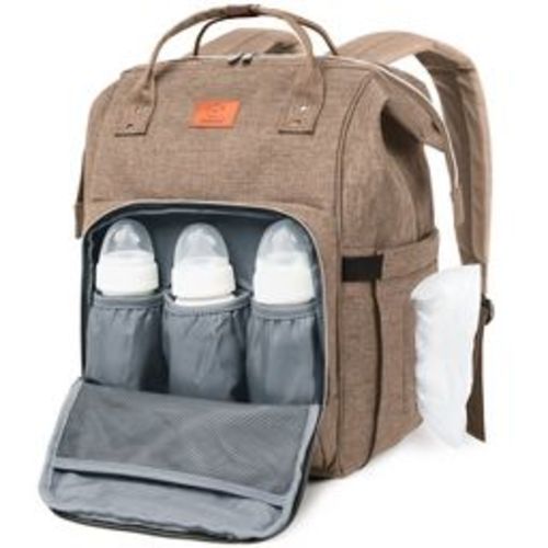 KeaBabies Original Diaper Bag Backpack, Multi Functional, Water-resistant, Large Baby Bags for Girls, Boys (Coffee Brown)