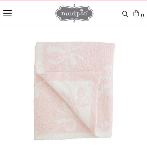 Bow Chenille Blanket