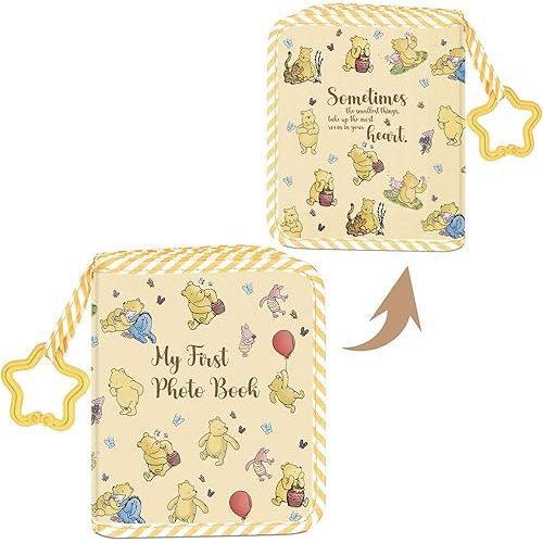 My First Soft Photo Book, My First Family Photo Album for Baby, Winnie Baby Photo Album, Baby Photos Albums, Honey Bear Baby Memory Albums Gifts for Babies Newborn Toddler Kids 5.5 x 7 inch