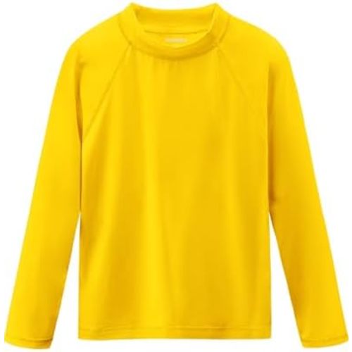 Boys Rash Guard Swim Shirts Long Sleeve UPF 50+ Swimwear Youth Kids Sun Protection SPF Water Surfing Shirts Quick Dry