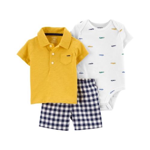 3-Piece Polo Little Short Set