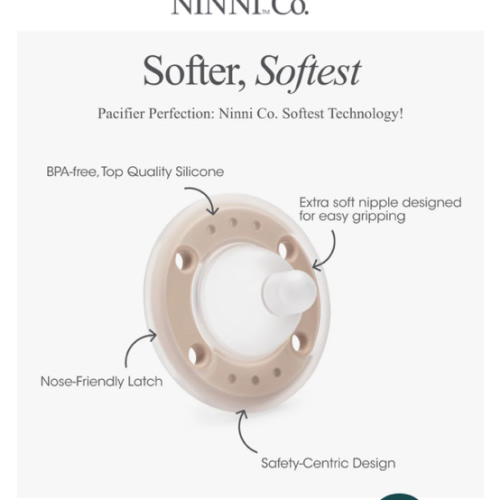 Ninni Pacifier Oatmeal 2 Pack