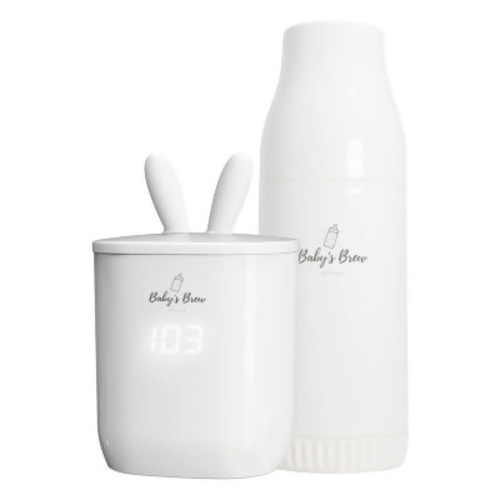 BABY'S BREW PORTABLE BOTTLE WARMER PRO SET WHITE BW-FD100 - WHITE - Open Box