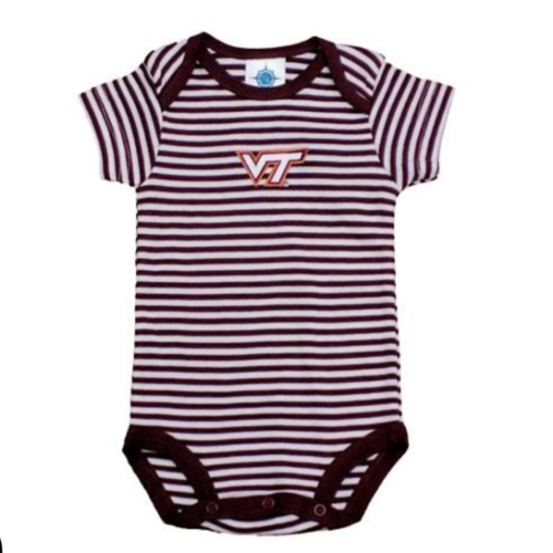 Hokies | Virginia Tech Infant Striped Bodysuit | Alumni Hall