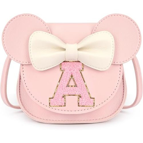 mibasies Toddler Purse Girl Gifts: Girls Birthday Gifts for 3-8 - Toys for Ages 2-4 Girls Mini Mouse Ears Purse Pink A