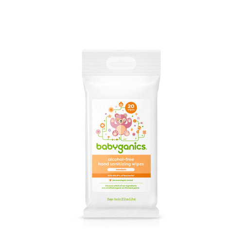 alcohol-free hand sanitizing wipes, mandarin, 20ct