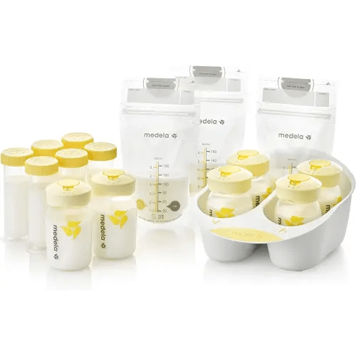 Medela Breast Milk Storage Solution Set, Breastfeeding Supplies & Containers, Breastmilk Organizer, Made Without BPA