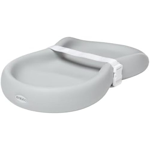 Keekaroo Peanut Changer Grey – the Original - Easy-to-Clean Changing pad and the only Shell Over Foam, Fully Water Repellant