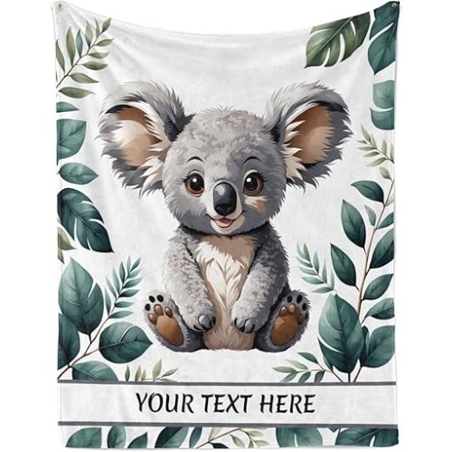 Koala Blanket, Ultra Soft Micro Flannel Blanket for Bed Couch Living Room (Kids), 30"" x 40""