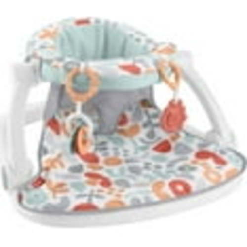 Fisher-Price Sit-Me-up Floor Seat Portable Baby Infant Chair with Snack Tray and Toys, Fresh Floral