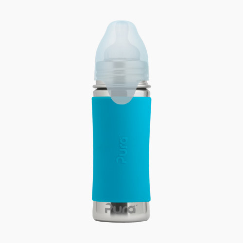 Pura Stainless Steel Baby Bottle - Aqua, 9oz