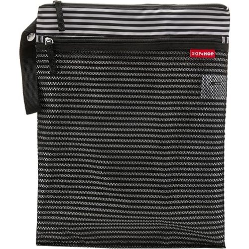 Skip Hop Wet Dry Bag, Grab & Go, Black & White Stripe
