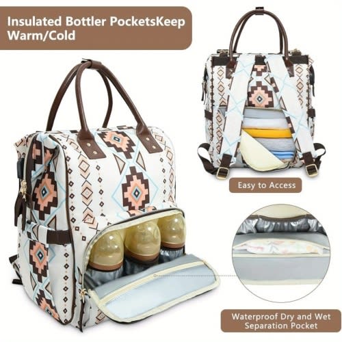 Western Storm Simiya Mom Bag Multifunctional Maternity Backpack Separate Storage for Walking with / Shopping/ Short Trips/ Family Outings Suitable for All Scenarios, Mother's Day Gifts