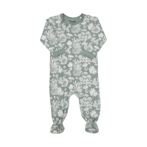Modal Zip Footie- Nature