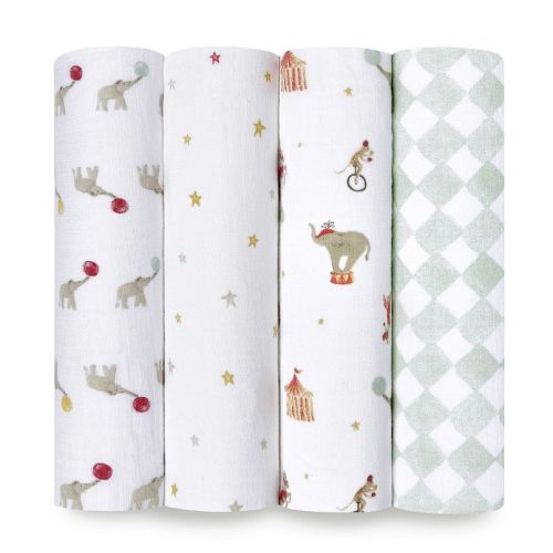 aden + anais essentials 4-pk Cotton Muslin Swaddles