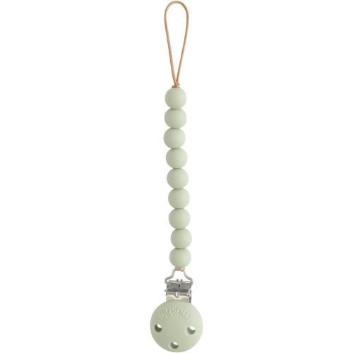 mushie 100% Silicone Baby Pacifier Clip BPA Free | Hera (Sage)