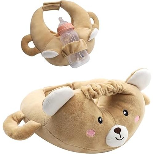 Baby Bottle Holder Hands Free, Portable Bottle Holder for Baby self Feeding, Baby Self Feeding Pad,Baby Feeding Pillow, Baby Bottle Holder Sling