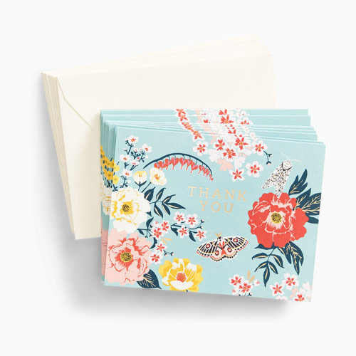 Paper Source Garden Party Thank You Card Set (10)