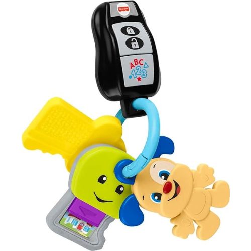 Fisher-Price Laugh & Learn Play & Go Keys, Musical Learning Toy for Babies and Toddlers Ages 6-36 Months