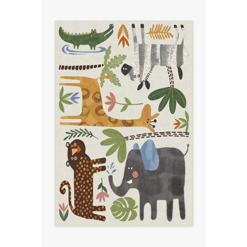 Jungle Safari Multicolor Rug | Ruggable US