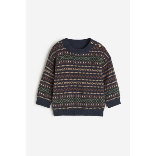 Jacquard-knit Sweater