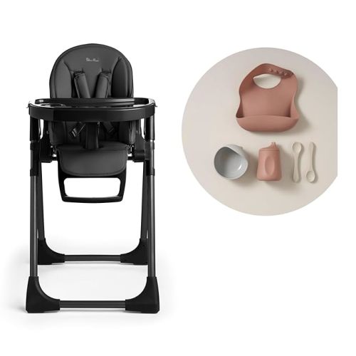 Silver Cross Gourmet High Chair for Babies and Toddlers - Portable Lightweight Baby High Chair for Newborns to 3 Years - Foldable Toddler Chair, Easy to Clean, with Deep Recline & 7 Height Positions