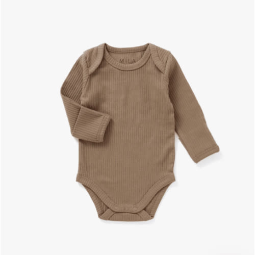 Ribbed Bodysuit | Cappuccino