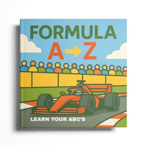 Formula A-Z - Learn Your ABCs, Children&#39;s ABC Book, F1 Book For Children, Gift for F1 Fan, F1 Children&#39;s Gift, Formula 1 Book