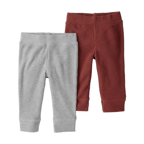 little planet by carter's Baby 2-Pack Terry Pants Made with Organic Cotton