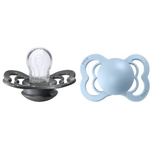 Bibs Supreme Silicone Pacifier - 0-6 Months - Size 1 - 2pk