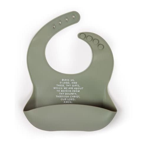 Be A Heart Silicone Baby Bibs, Adjustable Waterproof Bibs, Meal Blessing Bibs