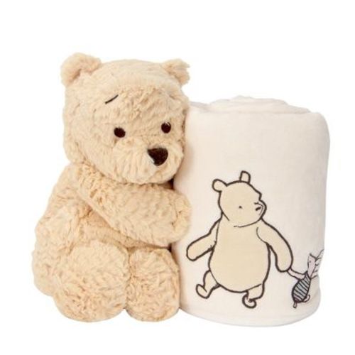 Lambs & Ivy Disney Baby Classic Winnie the Pooh Blanket & Plush Baby Gift Set