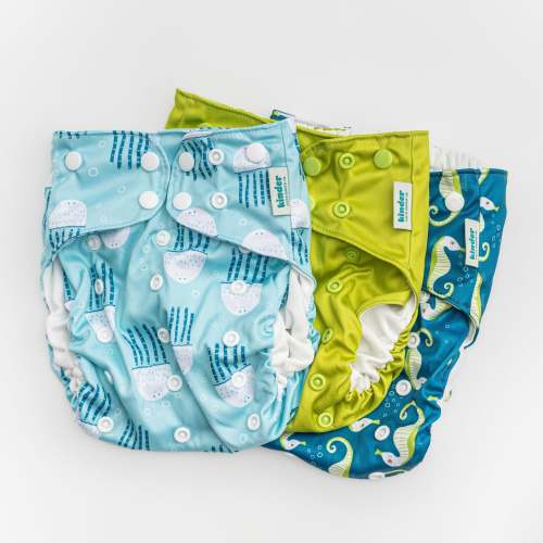 Reusable Swim Diapers with Athletic Wicking Jersey (7-60lbs)