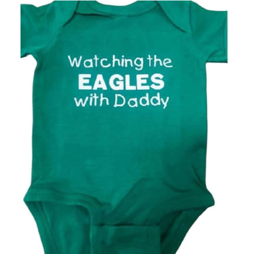 Green - Eagles fans baby bodysuit Eagles onesie ® (Newborn/0-3 months, green)