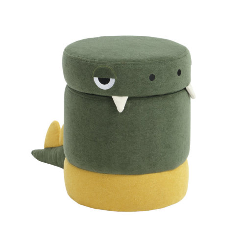 George Oliver Adorable Dinosaur Storage Stool With Removable Lid, Tail & Spikes - Kids' Playroom Chair | Wayfair