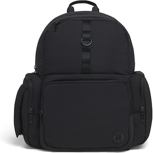 Huggies Day Pack Diaper Backpack, Black/Solid, One Size