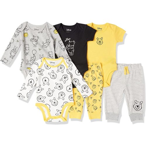 Amazon Essentials Disney | Marvel | Star Wars Unisex Babies' 6-Piece Outfit Set, Pack of 6