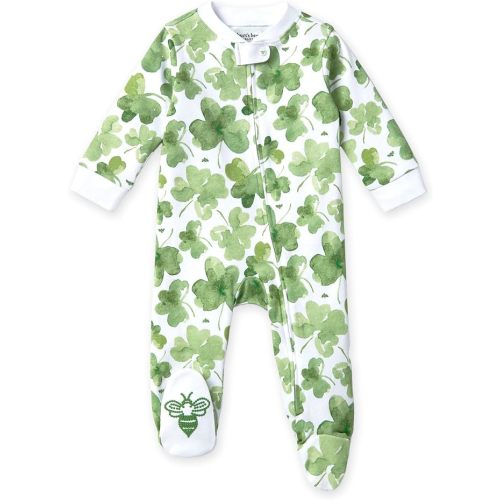 Burt's Bees Baby Footed One-Piece Pajamas | 100% Organic Cotton | 0-3