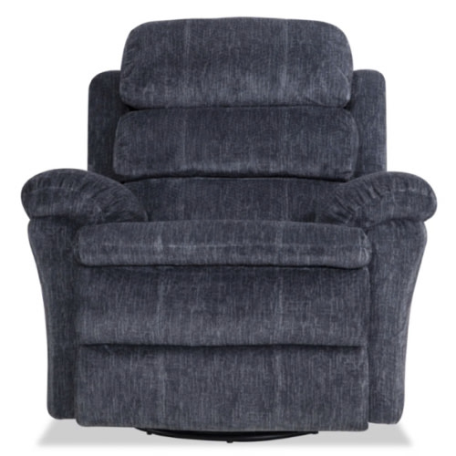 Bob-O-Pedic® Charcoal Swivel Manual Gliding Recliner