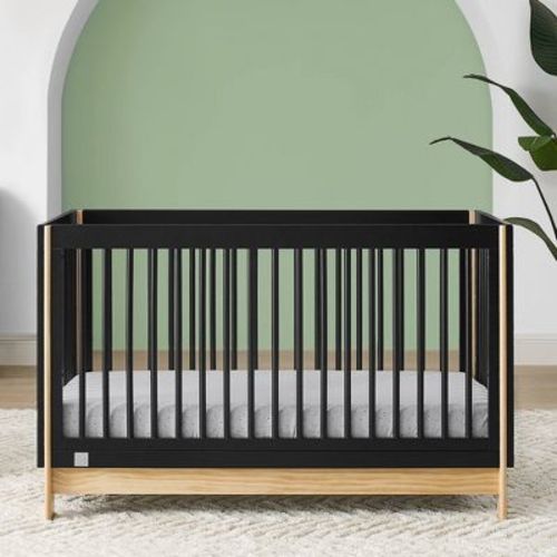 BabyGap by Delta Children Tate 4-in-1 Convertible Crib - Greenguard Gold Certified - Black/Natural